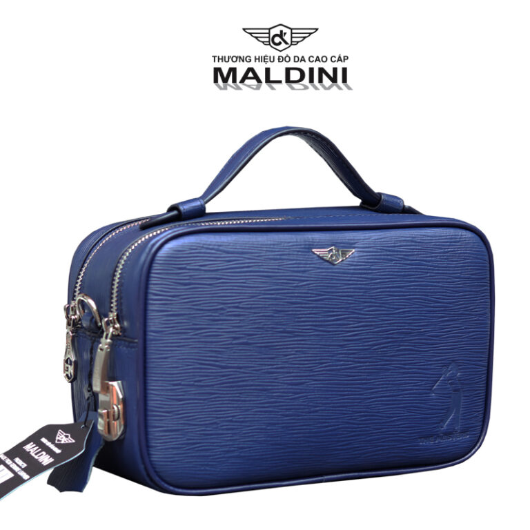 Túi đựng bóng Maldini Golf 02 ngăn khóa số da EPI