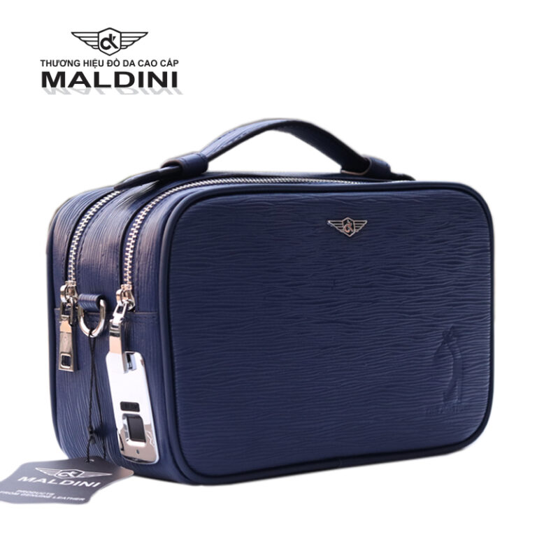 Túi Golf đựng bóng Maldini 02 ngăn da EPI khóa vân tay
